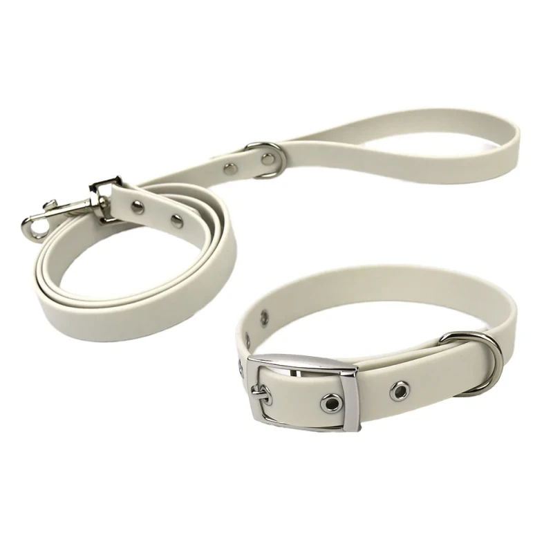 Muker PVC Pet Dog Leash Quick Release Solid Pattern Comfortable Soft Water Proof Padded Western Style 20+ Colors