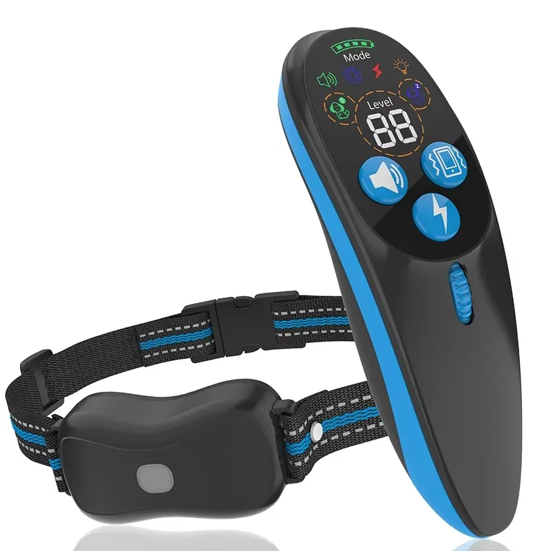 Multi Function Dog Training Collar with Sound Vibration Static Modes Digital Screen Remote 1000M Range Customizable Design