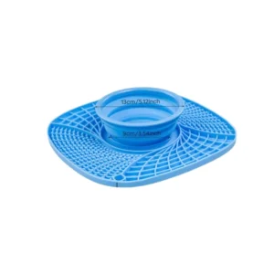 Multi Functional Portable Quadrate Solid Silicone Bowls for Small Animals Cats & Dogs Indoor Outdoor Travel Use