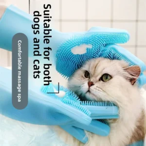 Multi Functional Silicone Cleaning Gloves for Dog and Cat Bathing for Bathroom Use Dog Hair Washing Gloves