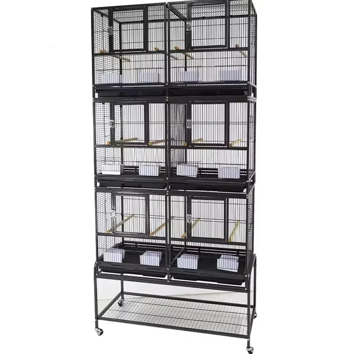 Multi Layer Large Pet House Birds Stackable Bird Cage Canary Breeding Cages Movable Splice Pigeon Parrot Bird Breeding Cage