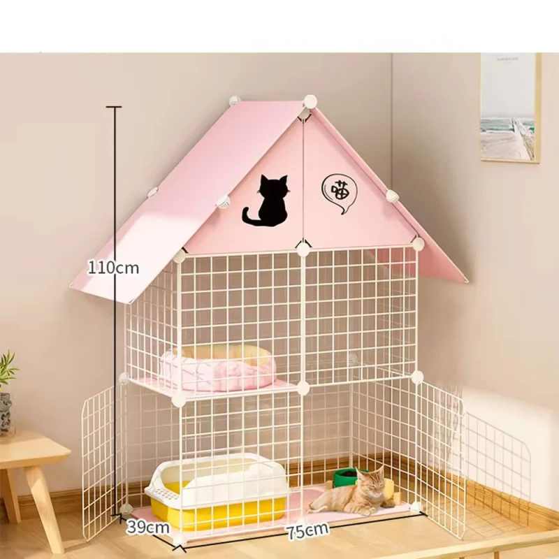 Multi-Layer Pet Iron Cage Large or Small Animal Housing with Metal Wire for Cats or Other Pets