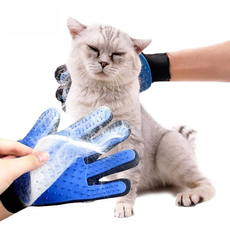 Multi Purpose Pet Cleaning Glove Soft Hair Remover Brush for Pet Grooming and Bathing