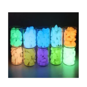 Multi-color Glow in the Dark Pebbles Super Lighting Yard Landscape Bike Way Path Aquarium Decor Fluorescent Stones Cobbles