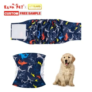 Multi design Reusable Male Pet Dog Diapers