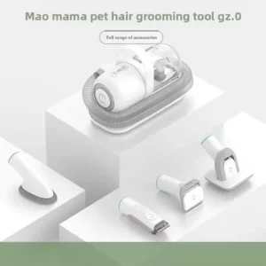 Multi-functional Pet Grooming Tool Gz.0 with Vacuum Suction Professional Cat Hair Clipper & Deshedding Brush Kit