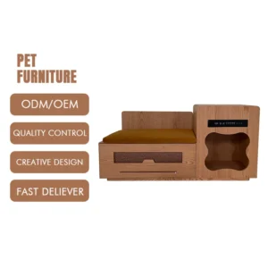 Multi layer Customizable Modern Cat House Made of Sustainable Wood Fashion Pet Furniture Eco Friendly Cages for Furry Friends