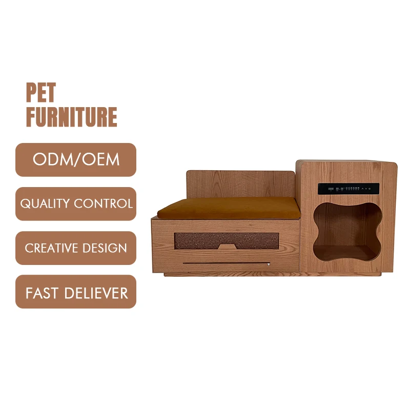 Multi layer Customizable Modern Cat House Made of Sustainable Wood Fashion Pet Furniture Eco Friendly Cages for Furry Friends