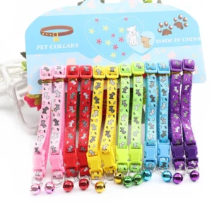 Multicolor Custom Print Eco-friendly Polyester Collar with Ribbons and Fashion Pet Necklace for Dogs 12-Tie Six-Color