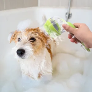 Multifunctional ABS Silicone Pet Bath Brush Household Cleaning Grooming Pet Supplies for Dog Cat Hair Removal Pet Grooming