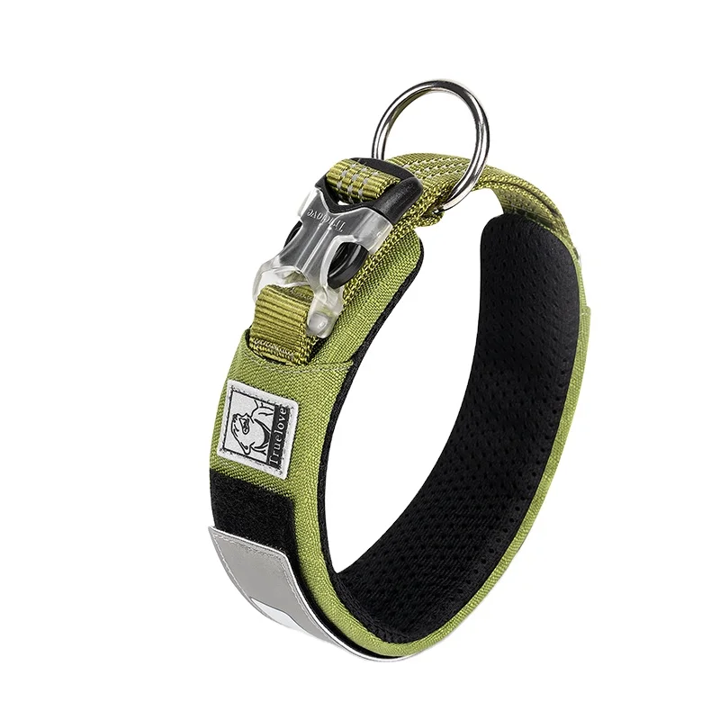 Multifunctional Dog Collar Soft Pet Collar Nylon Durable Pet Supplier Lightweight Tactical Dog Collar LED