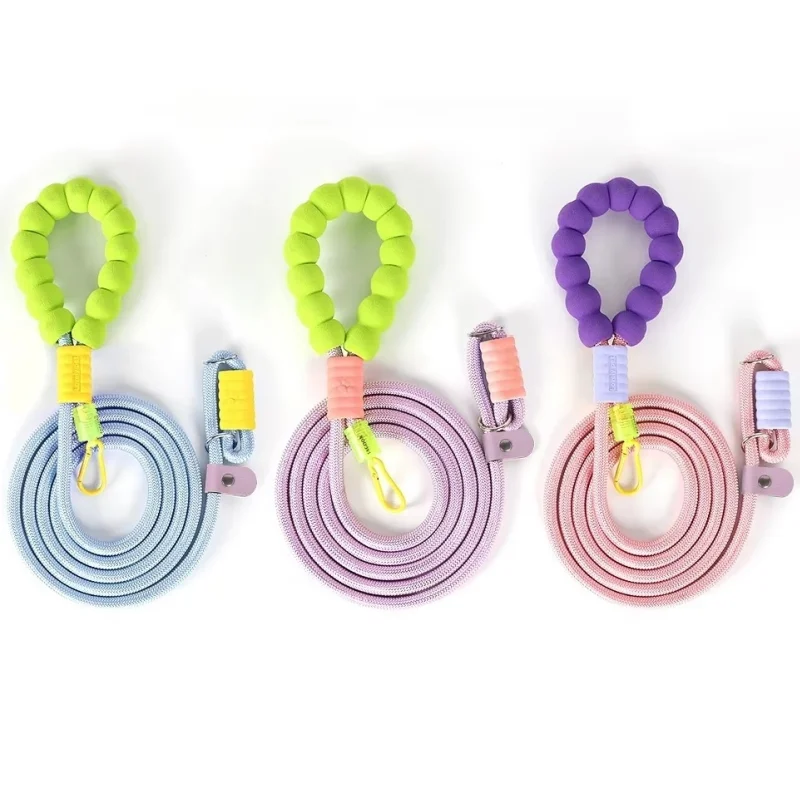 Multifunctional No-Pull Durable Dog Leash Adjustable P Chain with Comfort Grip Ergonomic Design for Large Dogs Easy Walking