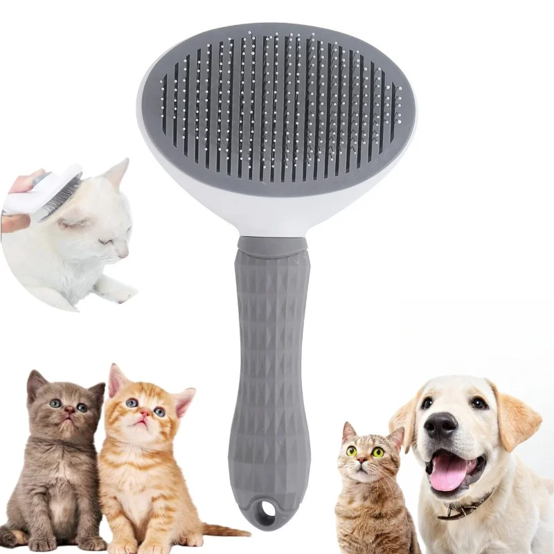 Multifunctional Pet Cleaning and Beauty Products Dog Cat Self Cleaning Smooth Brush Comb Hair Remover Massage Tool Lint Remover