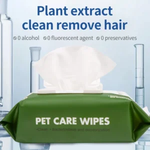 Multifunctional Pet Wipes for Dogs & Cats Gentle on Paws & Face 40gsm/50gsm Options Plain & Pearl Pattern