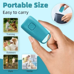 Multifunctional Rechargeable Ultrasonic Dog Bark Stopper Portable Handheld Key Fob Design Mini Flash Strobe Anti Barking Device
