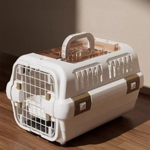 Multifunctional Sustainable Pet Aviation Box Small and Large Dog Cage with House for Cats
