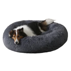 Multiple Color Pet Accessories Custom Soft Plush Pet Donut Bed Luxury Cat Round Pet Dog Bed