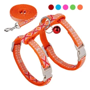 Multiple Color Pet Accessories for Dogs Harness Leash Collar Outdoor Adjustable Solid Color Dog Harness Leashes Collars Set