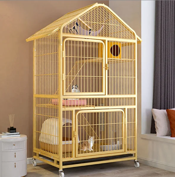 Multiple Sizes Large Crate Folding Metal Kennels Cat Cage Pet Dog Cages