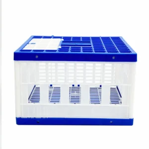 Multiple Specifications Plastic Foldable Pigeon Cage Ventilated Bird Racing Training Cage Snap Button Plastic Tray Bulk Supply