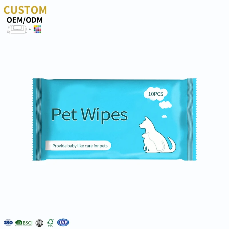 Multipurpose Pet Wipes Thickened Comfort Cloths Daily Stain Removing Towels for Domestic Pets Daily Grooming Use
