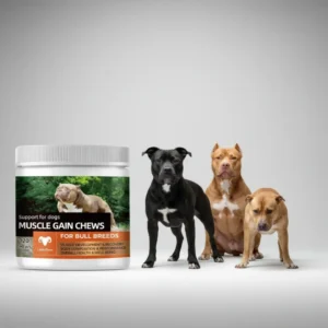 Muscles Soft Chews Pet Health Care Supplement for Dogs Muscle Builder Weight Gain Immune Booster Joint Support Vitamins Calcium