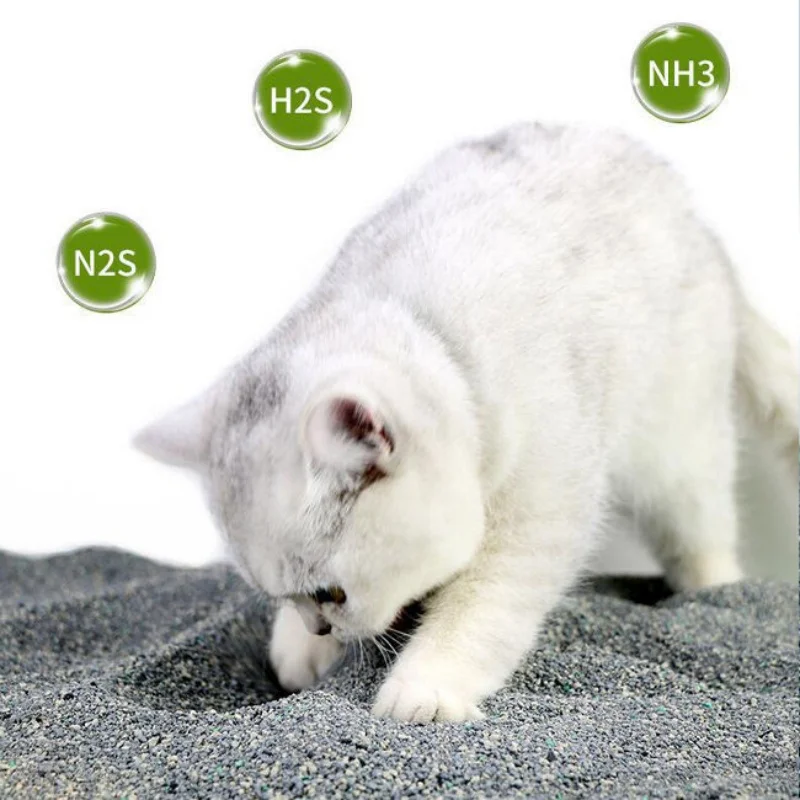 Natural Antibacterial Mineral Deodorizing Cat Litter Super Low Dust Clumping Mineral Cat Litter Sand