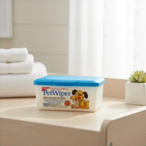 Natural Antiseptic Wet Tissues for Dogs Unscented and Fragrance Free Pet Cleansing Wipes