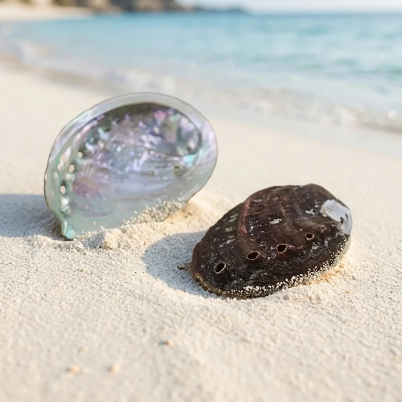 Natural Around 5-6cm Abalone Shells Conch Meditation Gift Aquarium Aquascape DIY Burnt Sage for Home Fengshui Ornaments