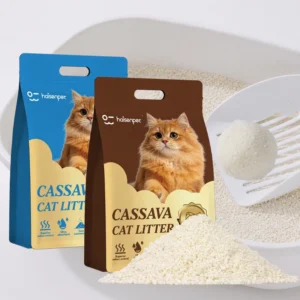 Natural Cassava cat Litter Fast Clumping Factory Direct Delivery Competitive Price Support OEM ODM Customization
