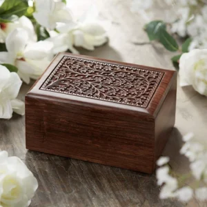 Natural Cinerary Casket for Pour Animaux Cremation Wooden for Dogs Bamboo Pet Urns for Small Animals DEM DOM Available