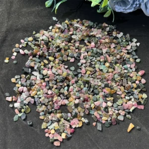 Natural Crystal Raw Aquarium Aquascape Decoration Nail Accessories Colour Tourmaline Chip
