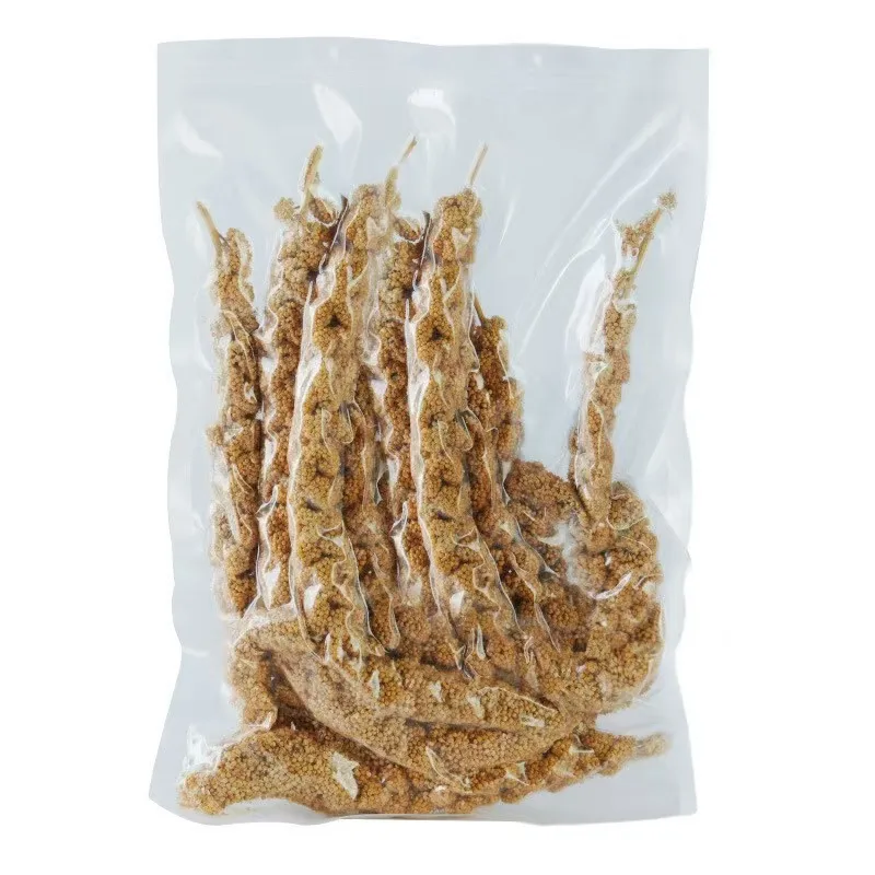 Natural Healthy Pearl Bird Snack Food Eco Friendly Pet Supplies Treat Vacuum Package Parrot Valley Seed Hulled Yellow Millet