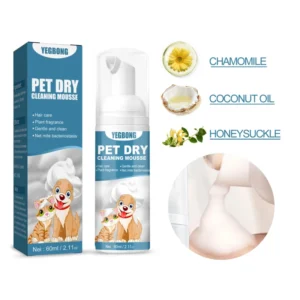 Natural Pet Bath Shower Liquid Dry Washing and Hair Smoothing for Dogs Rich Foam Bathroom Cleaning Supplies