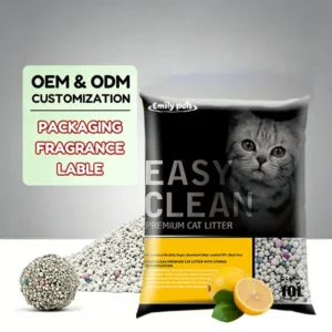 Natural Sodium Bentonite Clumping Cat Litter Low Dust Long Lasting Odor Control Eco Friendly Kitty Litter