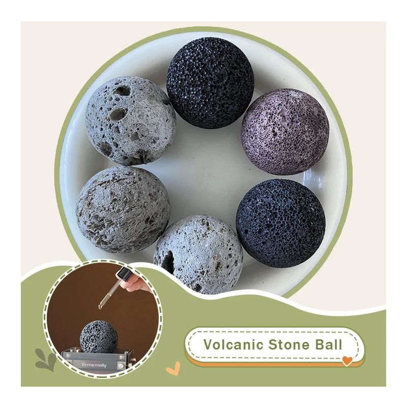 Natural Volcanic Stone Spherical Ornament Aromatherapy Expansion Stone Plant Paving Fish Tank Landscaping Water Treatment