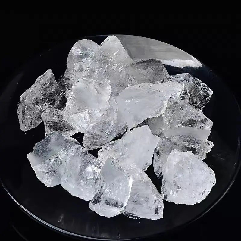 Natural White Quartz Crystals Aromatherapy Diffuser Stone Aquarium Decor Carving Material for Energy Cleansing