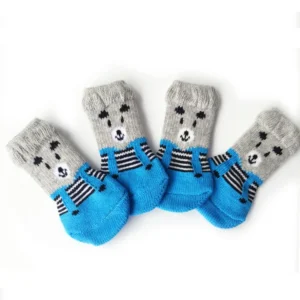 New Anti Slip Dog Socks Small Cat Paw Protector Pet Doggie Grip Knit Socks Pet Paw Protector Traction for Small Medium Dog Wear