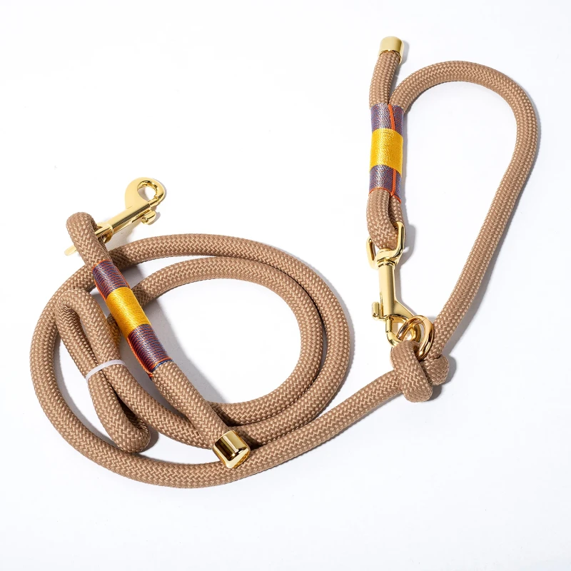 New Arrival Custom Dog Leash for Outdoor Walking Handmade Pet Lead Luxury Dog Leash Collar