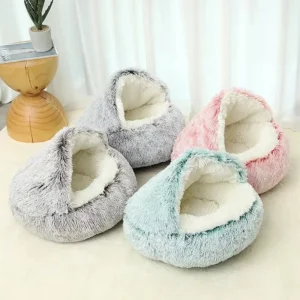 New Arrival Eco Friendly Pet Supplies House Calming Bed Cat Cave Beds for Indoor Cats or Small Dogs
