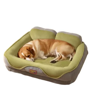 New Arrival Eco friendly Solid Cloth Heightened Thickened Backrest Pillow Neck Protection Removable Carton Dog Bed