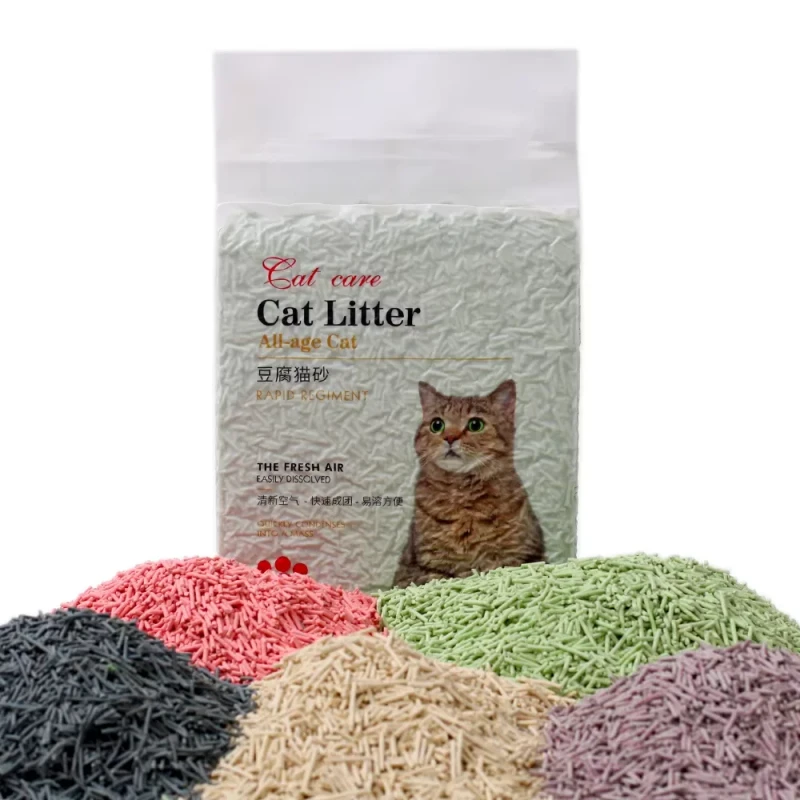 New Arrival High Quality Tofu Cat Litter Bulk Natural Clumping Cat Litter