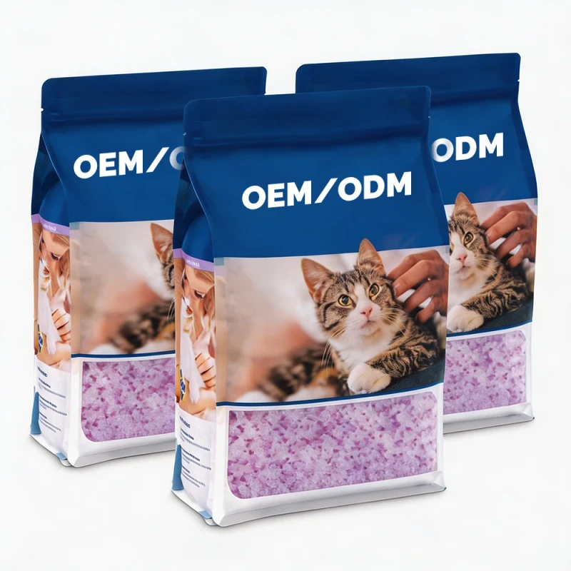 New Arrival Premium Crystal Cat Litter with Lavender Scent Eco Friendly Biodegradable for Small Apartment Travel