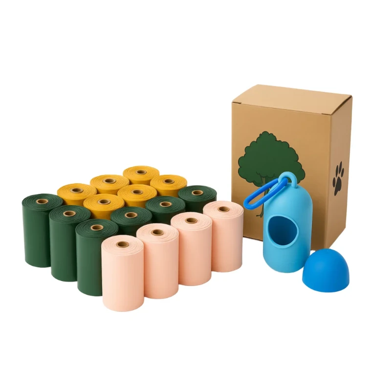 New Arrival Scented Leak Proof Pet Doggie Rolls Poo Waste Disposal Biodegradable Compostable Dog Poop Bag Bolsas