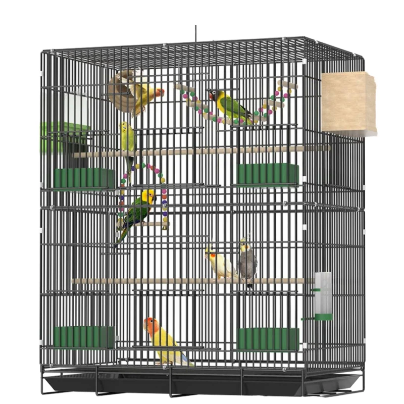 New Bird Cage New Parrot Ecological Cage Multi Layer Large Sized Tiger Skin Xuanfeng Cage Peony Luxurious Villa Cage