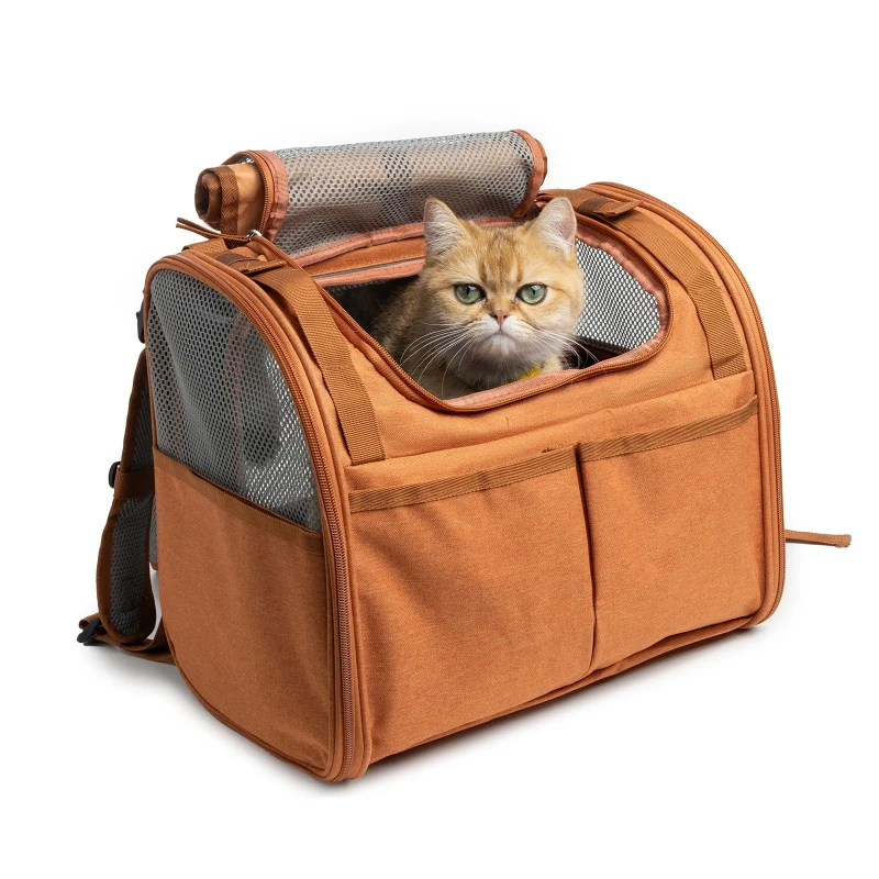 New Cat Travel Carrier Soft Sided Collapsible Pet Travel Carrier TSA Airline Approved Cat Carrier cat Bag