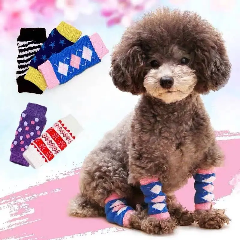 New Cotton Pet Dog Socks Anti Dirty Urine Resistant Knee Joint Protector