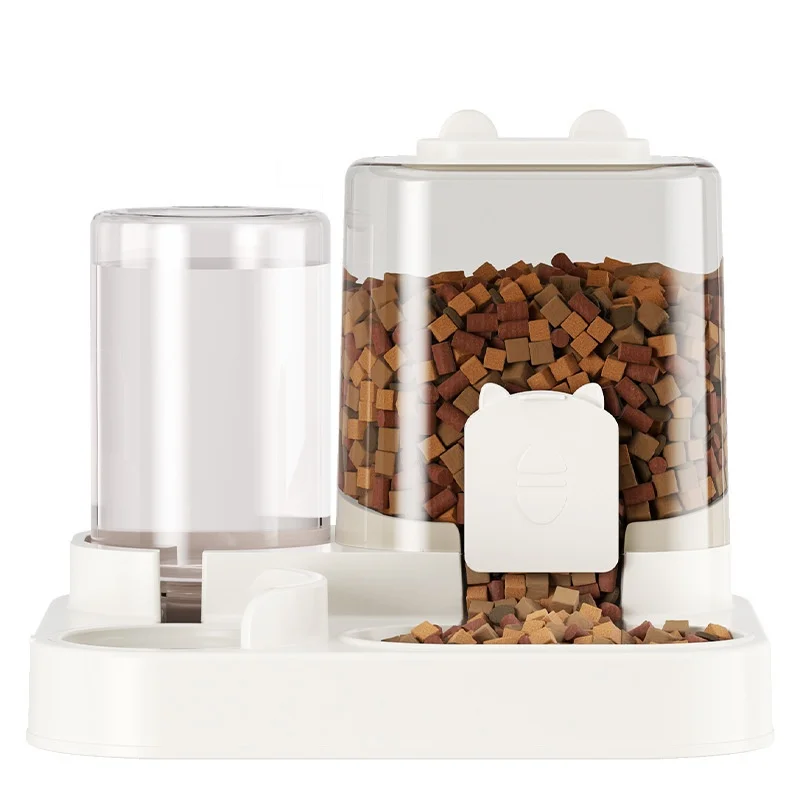 New Cross Border Smart Automatic PP Cat Feeder & Dog Bowl Two in One Water Dispenser Pet Supplies