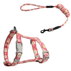 New Cute Anti Escape Cat Harness Leash Set Adjustable Cat Harness