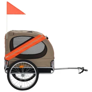 New Design Folding Easy Moving Outdoor Custom Specialized Dog Cat Foldable Bike Trailer Carrier Pet Bike Trailer